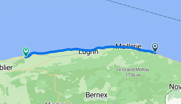 127 Route Nationale, Saint-Gingolph to Évian-les-Bains