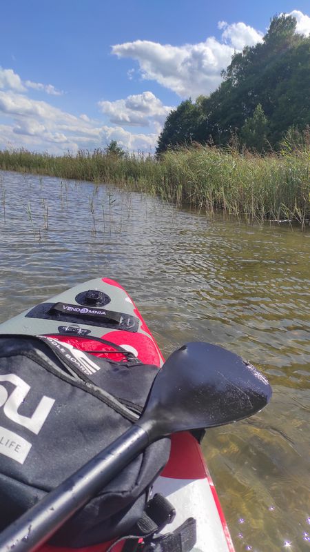 Kleine sup Tour auf den Jabelschen See