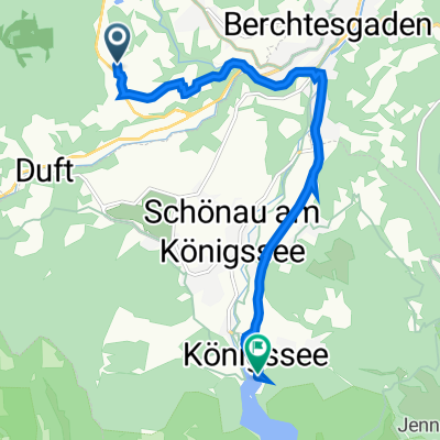 Silbergstraße 89, Bischofswiesen nach Seestraße 36, Schönau am Königssee