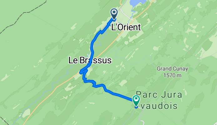 Le Sentier L'Orient, Gare, Le Chenit nach La Brassus, Le Chenit