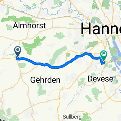 Am Heidorn 8, Barsinghausen nach Göttinger Chaussee 197, Hannover