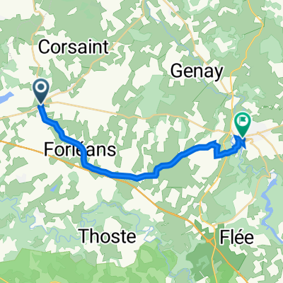 Rue de Semur 18, Époisses nach Rue du Bourg Voisin 3, Semur-en-Auxois