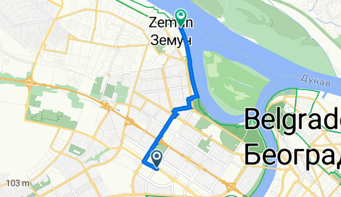 Bulevar Crvene Armije, Beograd to Kej Oslobođenja, Beograd