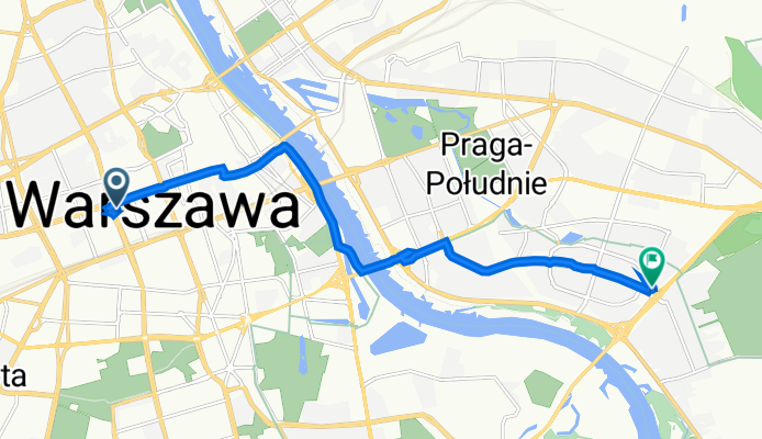rondo ONZ 1, Warszawa do Floriana Znanieckiego 2, Warszawa