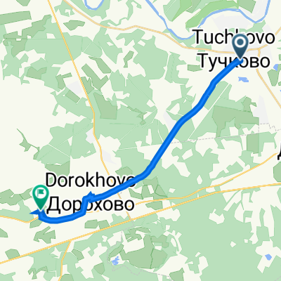 От улица Партизан 10, Тучково до улица Родник Снт 146, Родник Снт (березкино)