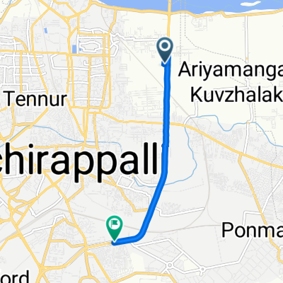 Chennai - Theni Highway, Tiruchirappalli to Ranjithapuram Bus Stop, Tiruchirappalli