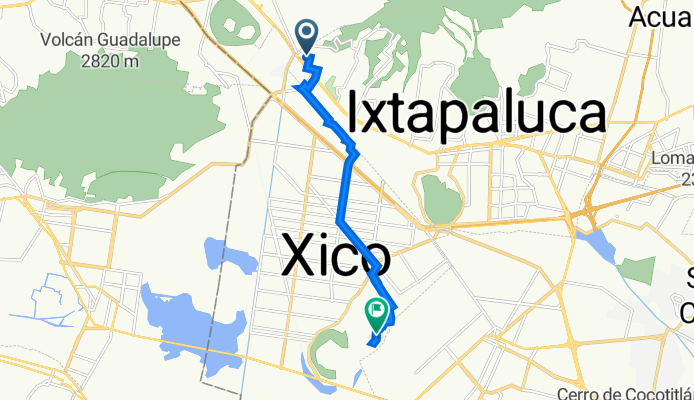 De Alejandro Ramírez Hernández 62, Ixtapaluca a Avenida Real de San Martín 86, Valle de Chalco Solidaridad