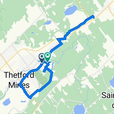 De 9e Rue Sud 163, Thetford Mines à Rue Belvédère 369, Thetford Mines