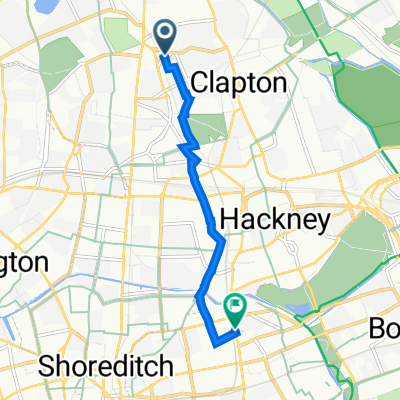 Stoke Newington Common 7 to Cambridge Heath Road 282