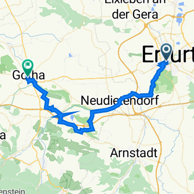 Dalbergsweg 6, Erfurt nach Jüdenstraße 40, Gotha