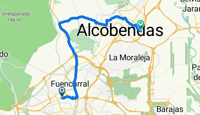 De Calle de Santiago de Compostela 28, Madrid a Avenida del Juncal 15, San Sebastián de los Reyes