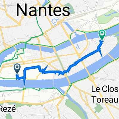Rue du Sénégal 2, Nantes to Rue du Général de Bollardière 4, Nantes