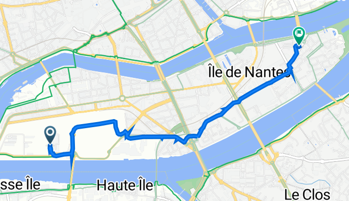 Rue du Sénégal 2, Nantes to Rue du Général de Bollardière 4, Nantes