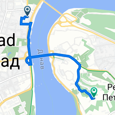 Route nach Gornji plato, Petrovaradin