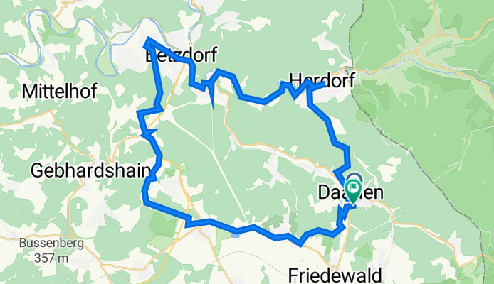 Mittelstraße 20, Daaden naar Am Hahnenkopf 4, Daaden