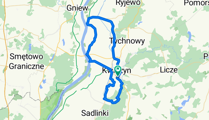 szosą w pradolinie Wisły