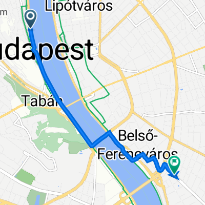 Bem rakpart 10, Budapest to Mester utca 22, Budapest