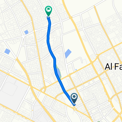 Route to Uthman Ibn Affan Road 6649, Buraydah