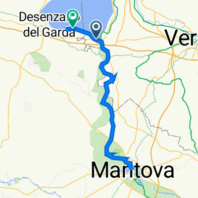 Da Via Milano 52, Peschiera del Garda a Piazza Virgilio 20, Sirmione
