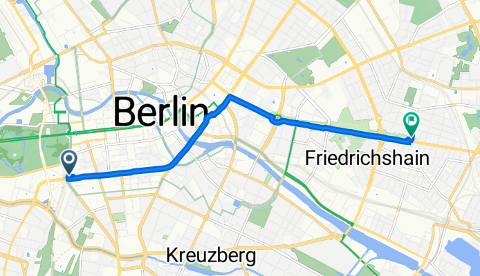 Potsdamer Platz 21, Berlin nach Frankfurter Allee 33, Berlin