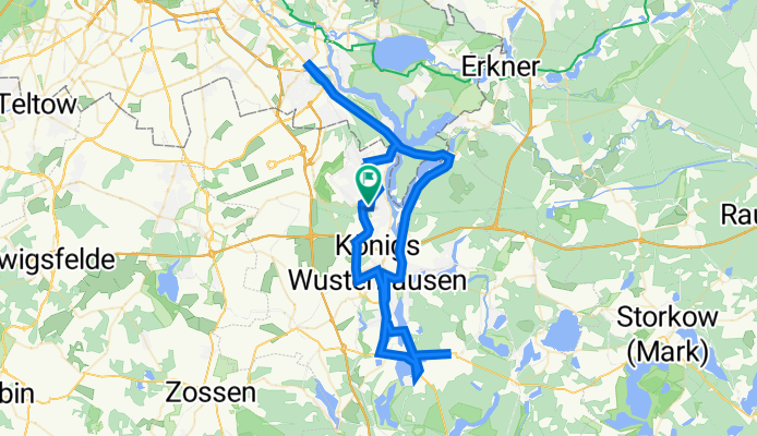 Rüsternallee 40, Zeuthen nach Rüsternallee 1, Zeuthen