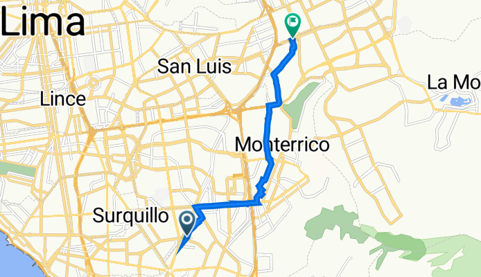 De Calle Taffur 133, Santiago de Surco a Avenida Separadora Industrial 3390, La Molina