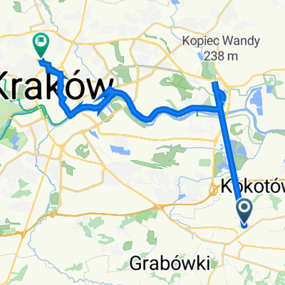 Route to Władysława Łokietka 8, Kraków