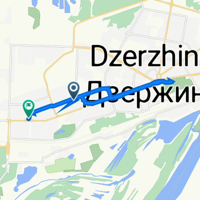 От улица Петрищева 25, Дзержинск до проспект Циолковского 78, ТД "Меркурий", Дзержинск