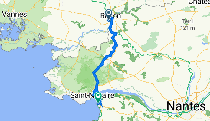 Atlantic-Route 21. Etappe Redon - Saint-Brevin-les-Pins