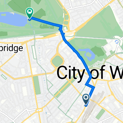 Buckingham Palace Road 40 to GV26+6C