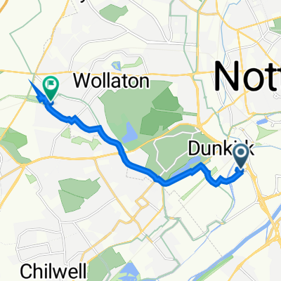 Redfield Road, Nottingham to 130 Grangewood Road, Nottingham