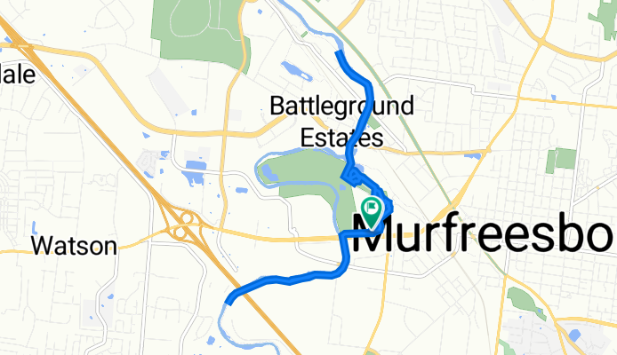 Old Fort Park and Ride, Murfreesboro to Old Fort Park and Ride, Murfreesboro