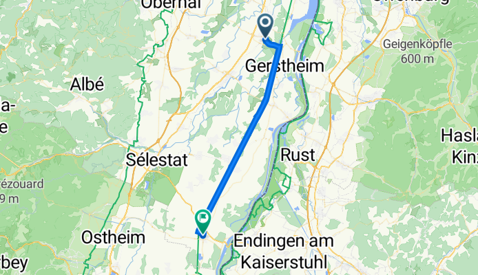 Rue du Muhlbach 2, Erstein nach Rue du Mal Foch 30, Marckolsheim