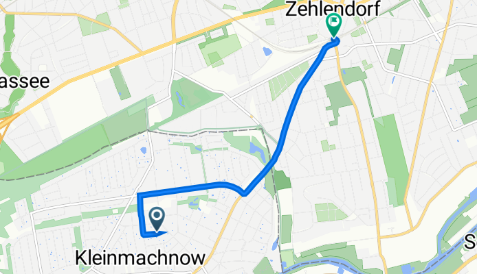 Hirschwechsel 13, Kleinmachnow to Teltower Damm 36, Berlin