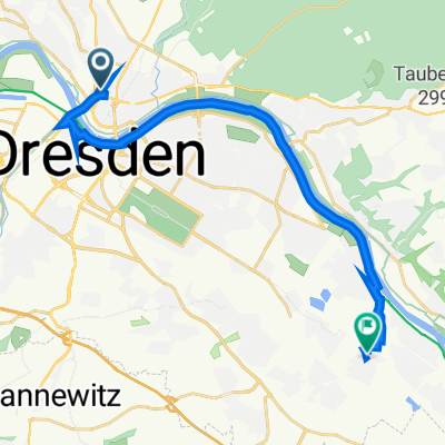 Schlesischer Platz 1, Dresden nach Rathener Straße 25, Dresden