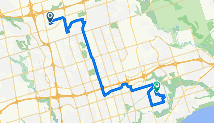 Riviera Drive 35, Markham to Scarborough Golf Club Road 856, Toronto