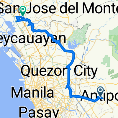 Route from Ortigas Avenue Extension 207, Antipolo