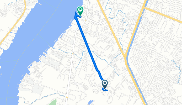 HJ92+H33, ตำบล ท้ายบ้าน to ซอย ราฟาแอล 6 5