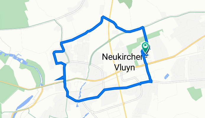Moränenweg 14, Neukirchen-Vluyn nach Moränenweg 37, Neukirchen-Vluyn