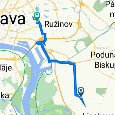 Cesta bez názvu do Sklenárova 34