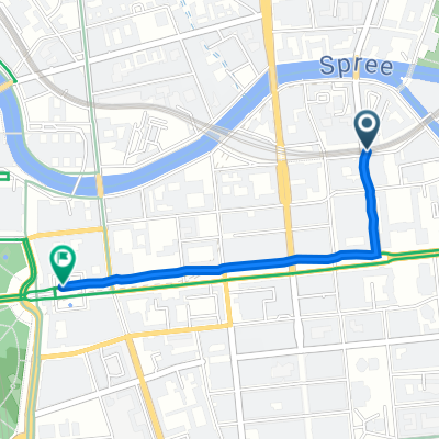 Geschwister-Scholl-Straße 2, Berlin nach Unter den Linden, Berlin