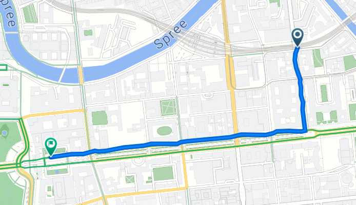 Geschwister-Scholl-Straße 2, Berlin nach Unter den Linden, Berlin