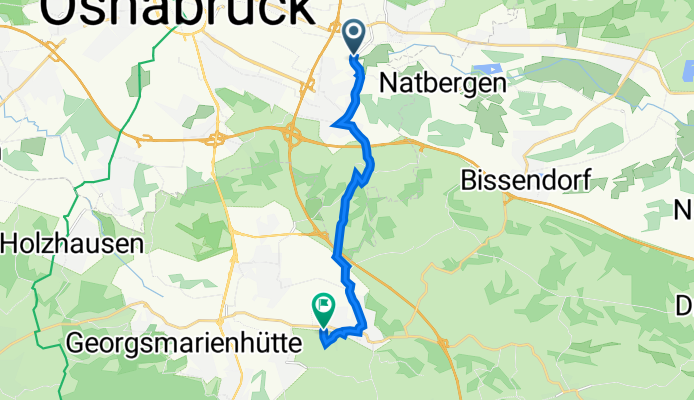 Sandforter Straße 120, Osnabrück nach Zum Stollen 3, Georgsmarienhütte