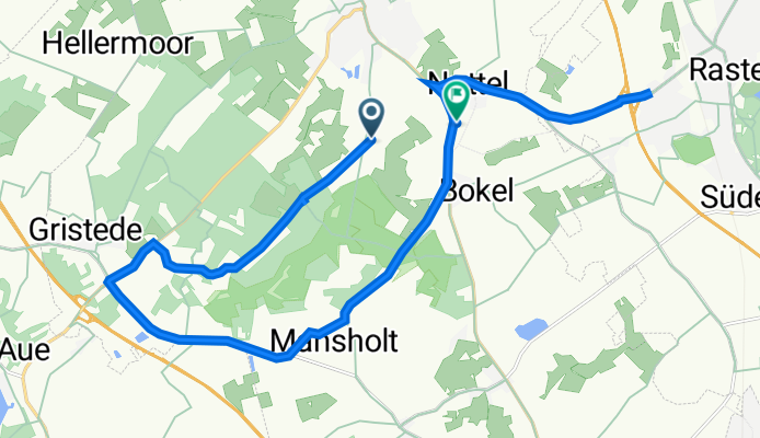 Dingsfelder Weg 7, Wiefelstede do Bokeler Landstraße 1, Wiefelstede