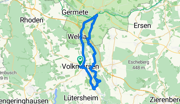 Volkmarsen-Warburg-Kugelsburg-Ehringen-Volkmarsen