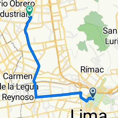 De Jirón Huancavelica 186, Lima a Avenida el Rosario 221, San Martín de Porres