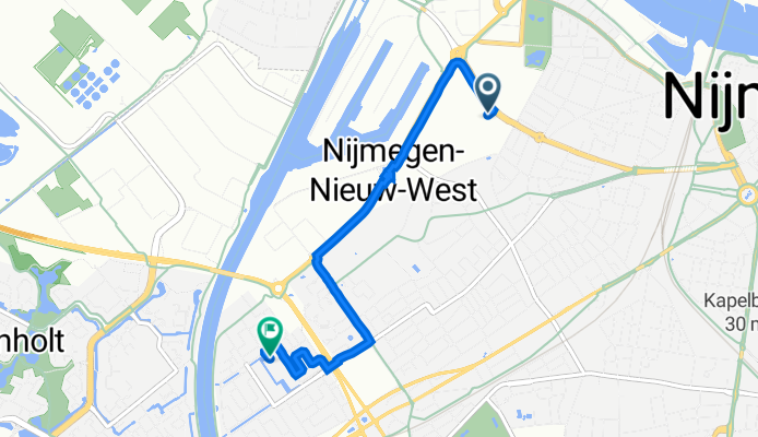 Industrieweg 101, Nijmegen to Albanystraat 5, Nijmegen