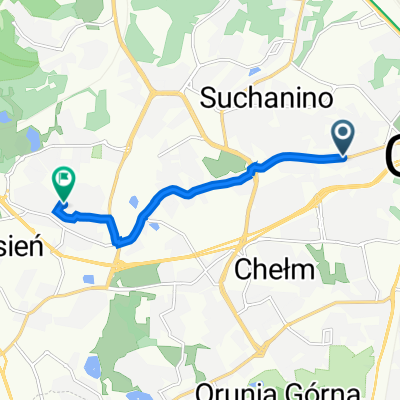 Kartuska 82, Gdańsk do Włóczników 6, Gdańsk