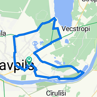 От Siguldas Iela 21, Daugavpils до Siguldas Iela 21, Daugavpils