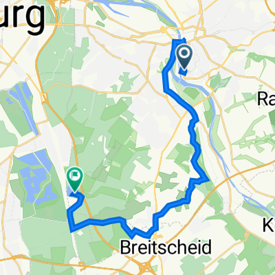 Route nach Am Entenfang 1, Mülheim an der Ruhr